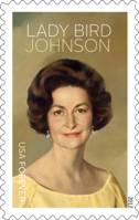 Lady Bird Johnson is being honored this month with a set of stamps commemorating her beautify America campaign.