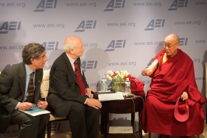 The Dalai Lama engages real capitalists, not straw men.  After his exile from perhaps not as many good Marxist friends as Pope Francis. 