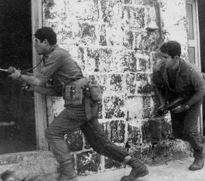 Netanyahu (on right) out for a jog