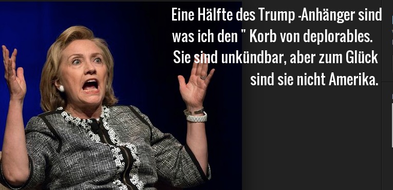 Hillary's Untermenschen speech