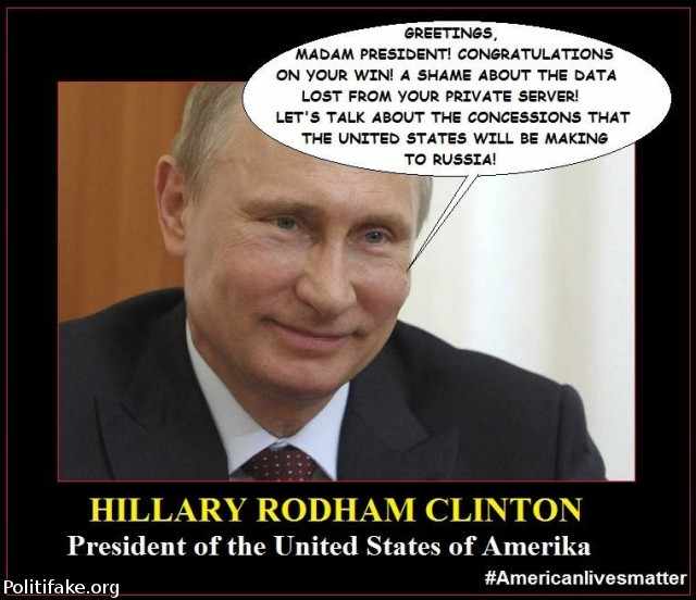 Let's say Russia did the hacking, and did not release the information. The 3AM congratulations from Putin to Hillary.